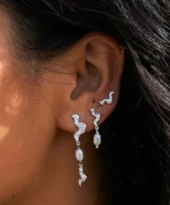 Manta Drop Øreringe