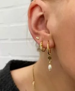 Pearly Øreringe Set