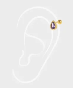 Zircon Drop Piercing